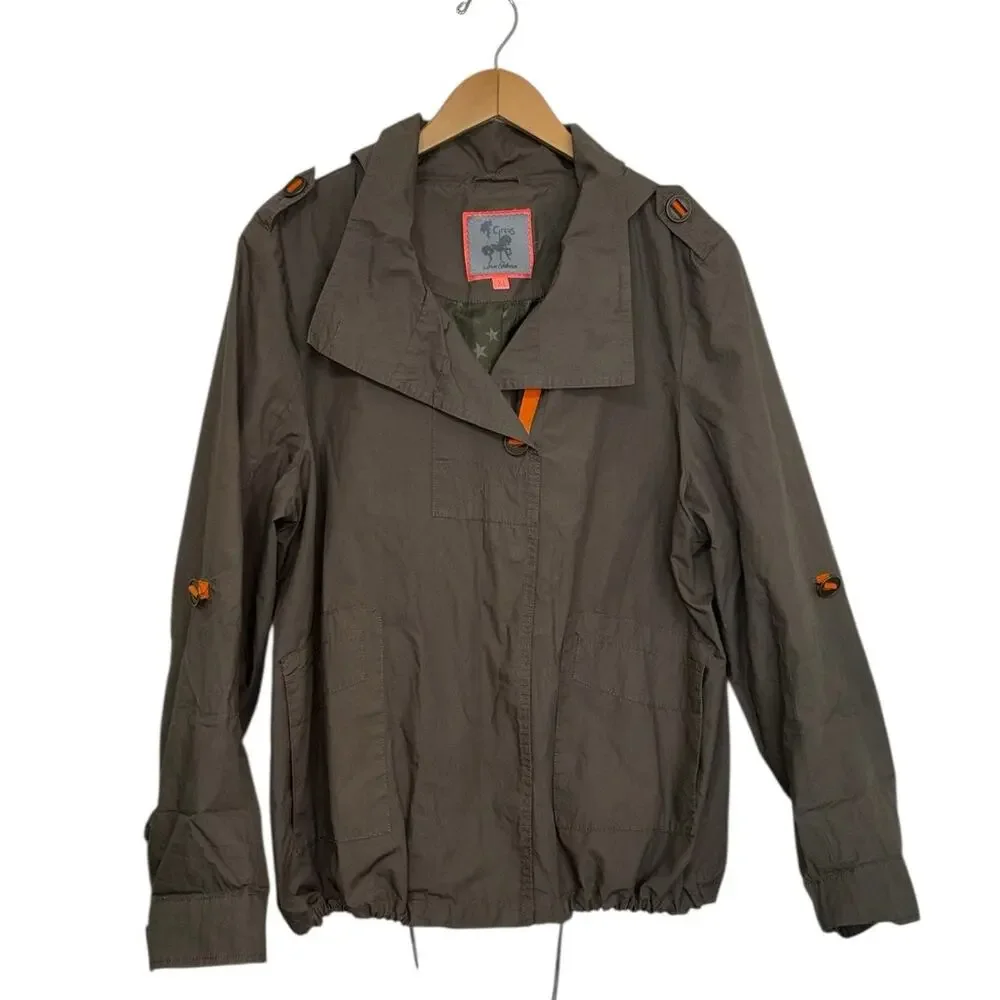 Sam Edelman Circus Women's Olive Green Utility Jacket Size XL
